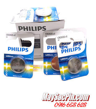 Philips CR2025 _Pin 3v lithium Philips CR2025 chính hãng _Vỉ 1viên